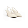 Dasha Patent Sling Back Heels – Ivory Dasha Patent Sling Back Heels – Ivory