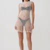 Devlin Macrame Tassel Mini Dress – Ivory