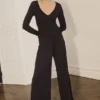 Dewi Wide Leg Modal Pants – Black