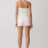 Dimitri Mini Knit Shorts With Belt – Ivory Dimitri Mini Knit Shorts With Belt – Ivory
