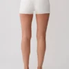 Dimitri Mini Knit Shorts With Belt – Ivory Dimitri Mini Knit Shorts With Belt – Ivory