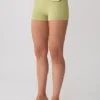 Dimitri Mini Knit Shorts With Belt – Light Olive Dimitri Mini Knit Shorts With Belt – Light Olive