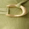 Dimitri Mini Knit Shorts With Belt – Light Olive Dimitri Mini Knit Shorts With Belt – Light Olive