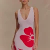 Dorothy Knit Print Mini Dress – Red Deco Fleur Print Dorothy Knit Print Mini Dress – Red Deco Fleur Print