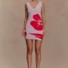 Dorothy Knit Print Mini Dress – Red Deco Fleur Print Dorothy Knit Print Mini Dress – Red Deco Fleur Print