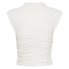 Ellia High Neck Sleeveless Top – White