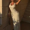 Ellington Knit Maxi Dress With Sequin – Ivory Ellington Knit Maxi Dress With Sequin – Ivory