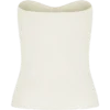 Elodie Strapless Cupped Knit Top – Ivory Elodie Strapless Cupped Knit Top – Ivory