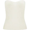 Elodie Strapless Cupped Knit Top – Ivory Elodie Strapless Cupped Knit Top – Ivory