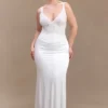 Elsie Pearl Beaded Bustier Top – White Elsie Pearl Beaded Bustier Top – White