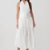 Emery Multi-Wear Cotton Midi Dress – White