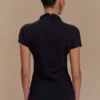 Eris High Neck Scuba Jersey Top – Black Eris High Neck Scuba Jersey Top – Black