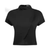 Eris High Neck Scuba Jersey Top – Black Eris High Neck Scuba Jersey Top – Black