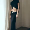 Eris Scuba Jersey Maxi Skirt – Black