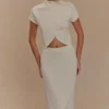 Eris Scuba Jersey Maxi Skirt – Ivory