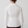 Eugenia Wrap Cotton Shirt – White Eugenia Wrap Cotton Shirt – White