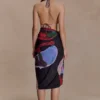 Evie Chiffon Sarong – Multi Fluid Reverie Print Evie Chiffon Sarong – Multi Fluid Reverie Print