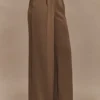 Faith Suiting Wide Leg Pant – Cacao Brown