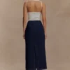 Fallon Denim Midi Skirt – Indigo Blue