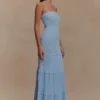 Finley Pointelle Knit Maxi Dress – Cornflower Blue Finley Pointelle Knit Maxi Dress – Cornflower Blue
