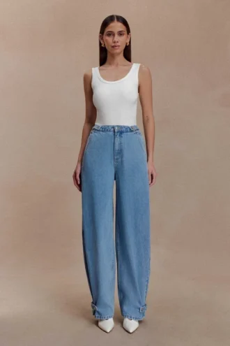 Flossie Multi Way Denim Jeans – Classic Blue