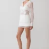 Frankie Organza Cross Over Shirt – White Frankie Organza Cross Over Shirt – White