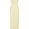 Galilea Crepe Draped Maxi Dress – Lemon