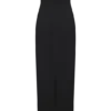 Gemma Strapless Mesh Maxi Dress – Black