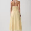 Georgia Panelled Midi Skirt – Butter Georgia Panelled Midi Skirt – Butter
