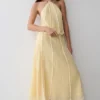 Georgia Panelled Midi Skirt – Butter Georgia Panelled Midi Skirt – Butter