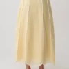 Georgia Panelled Midi Skirt – Butter Georgia Panelled Midi Skirt – Butter