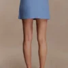 Gina Suiting Mini Skirt – Ocean Blue Gina Suiting Mini Skirt – Ocean Blue