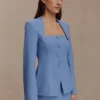 Gina Suiting Mini Skirt – Ocean Blue Gina Suiting Mini Skirt – Ocean Blue