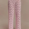 Glinda Crochet Pants – Baby Pink