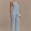 Corey Crochet Halter Neck Top – Light Blue Corey Crochet Halter Neck Top – Light Blue