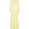 Haille Knit Chiffon Maxi Dress – Lemon Haille Knit Chiffon Maxi Dress – Lemon