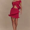 Haisley Knit Mini Skirt – Raspberry Haisley Knit Mini Skirt – Raspberry