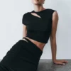 Haven Slinky Twist Midi Skirt – Black Haven Slinky Twist Midi Skirt – Black