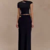 Haven Slinky Twist Midi Skirt – Black Haven Slinky Twist Midi Skirt – Black