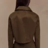 Hayes Faux Suede Collared Jacket – Chocolate Hayes Faux Suede Collared Jacket – Chocolate
