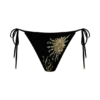 Huntleigh Crochet Bikini Bottom – Black & Gold Sunshine Print Huntleigh Crochet Bikini Bottom – Black & Gold Sunshine Print