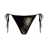 Huntleigh Crochet Bikini Bottom – Black & Gold Sunshine Print Huntleigh Crochet Bikini Bottom – Black & Gold Sunshine Print