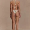 Huntleigh Crochet Bikini Bottom – White & Gold Sunshine Print Huntleigh Crochet Bikini Bottom – White & Gold Sunshine Print