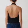 Huyen Cowl Front Modal Top – Black Huyen Cowl Front Modal Top – Black