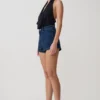 Dan Diamante Denim Shorts – Midnight Blue