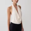 Huyen Cowl Front Modal Top – Ivory Huyen Cowl Front Modal Top – Ivory