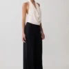 Dewi Wide Leg Modal Pants – Black