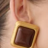 Inaya Square Stud Earring – Gold Inaya Square Stud Earring – Gold