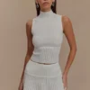 Indy Pointelle Knit Mini Skirt – Ivory Indy Pointelle Knit Mini Skirt – Ivory