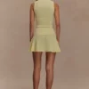 Indy Pointelle Knit Mini Skirt – Lemon Indy Pointelle Knit Mini Skirt – Lemon